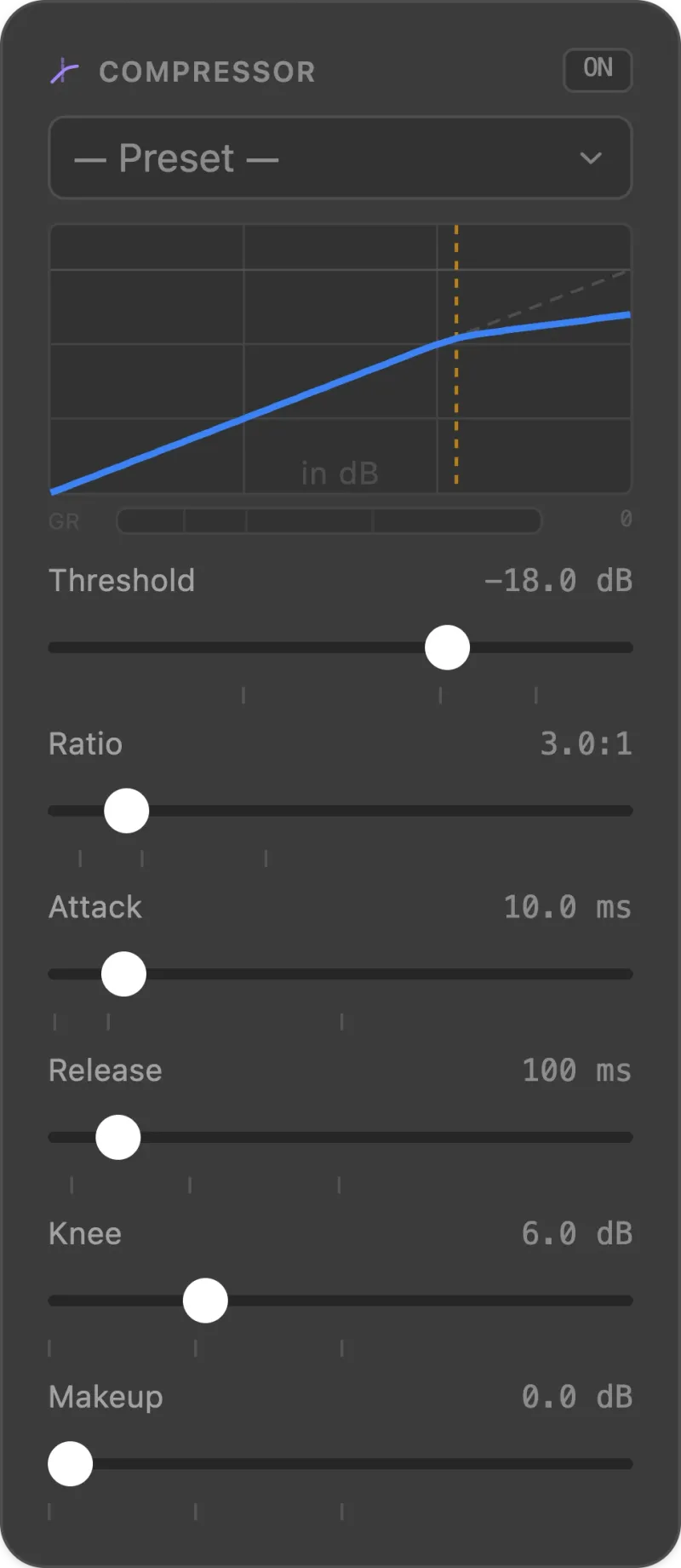 Compressor node — Splitwave audio routing