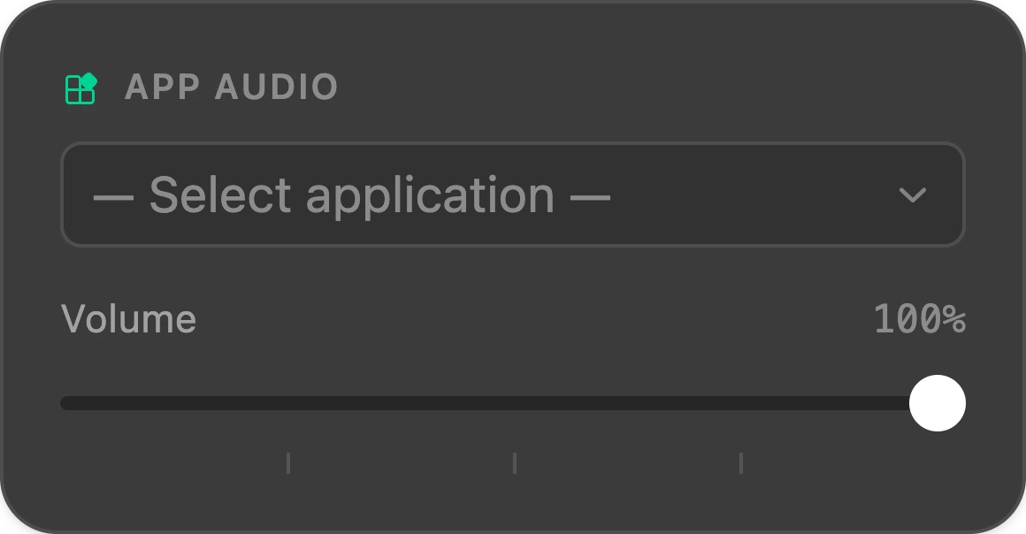 App Audio node — Splitwave audio routing