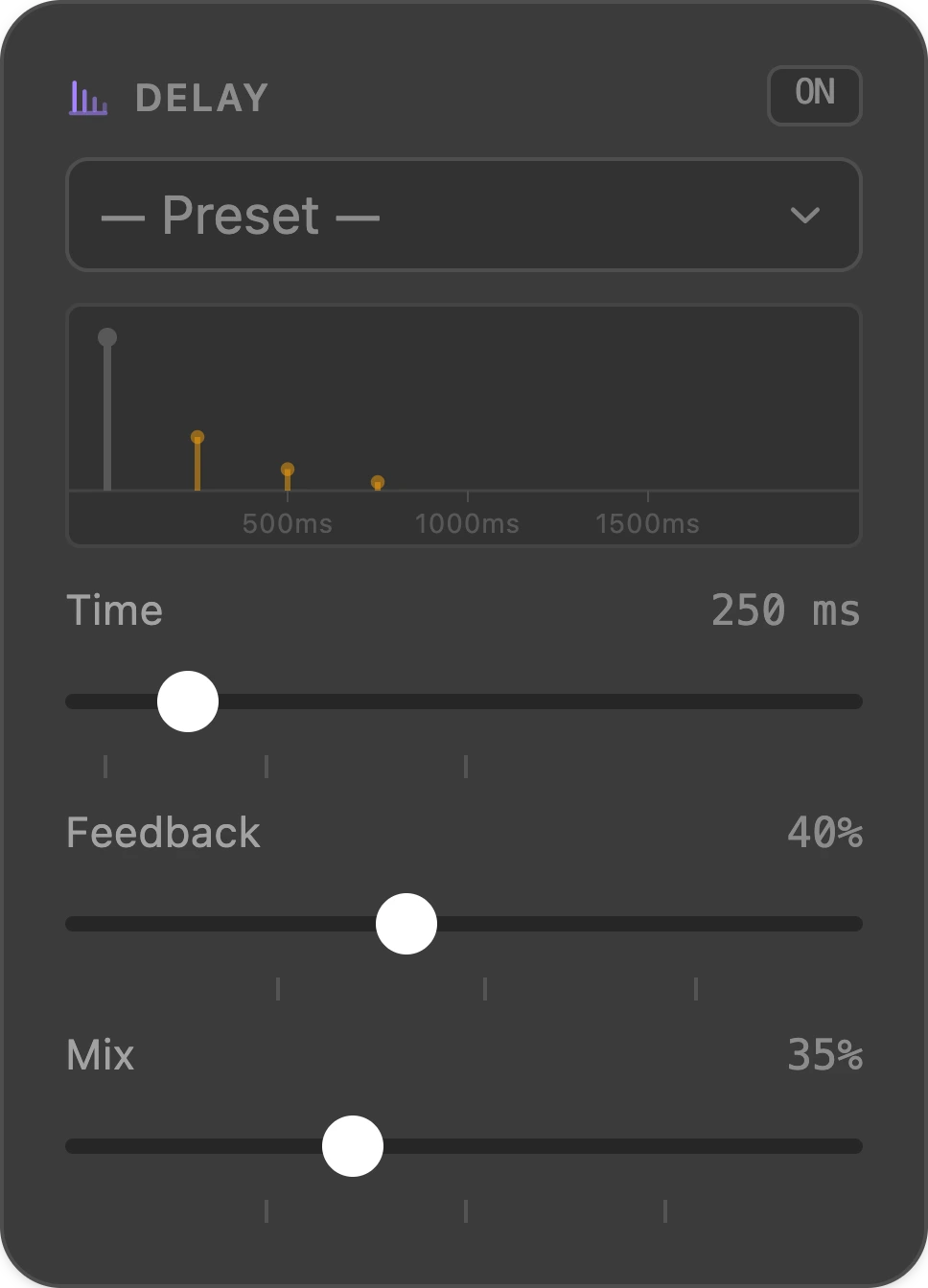 Delay node — Splitwave audio routing