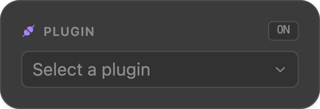Plugin node — Splitwave audio routing